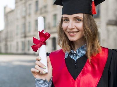 graduation-concept-with-portrait-happy-woman